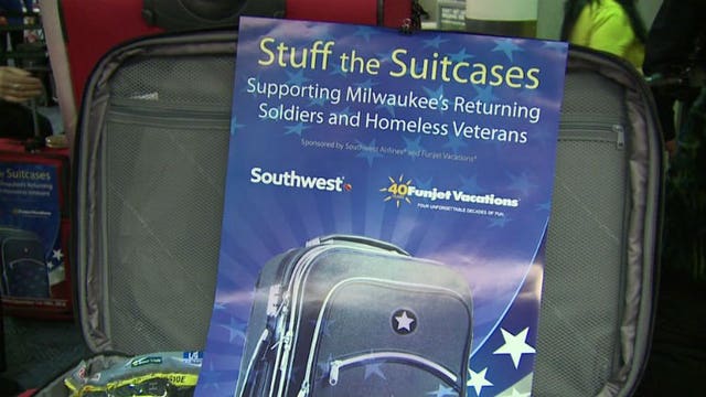 A hand up for veterans: FunJet Vacations, Southwest Airlines team up to "Stuff the Suitcases"