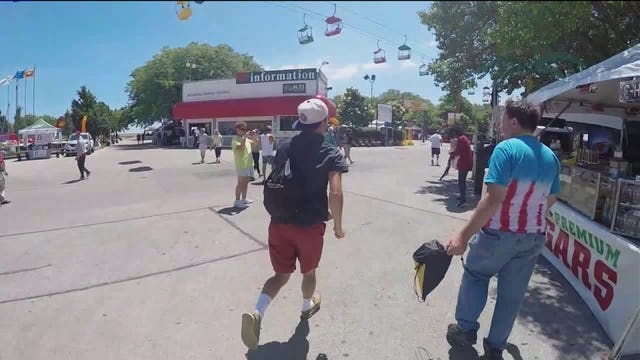 Excitement palpable on first day of Summerfest: Jonathon Gregg has a question -- walk or run?