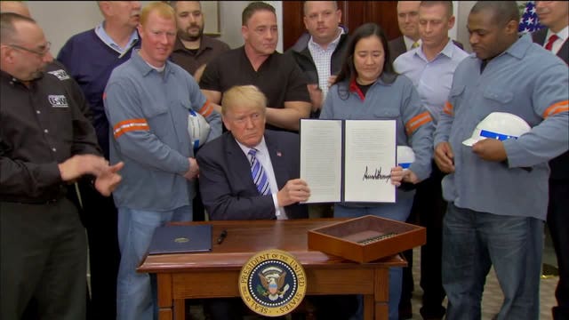 'Going to be very fair:' Pres. Trump announces stiff trade tariffs, unswayed by warnings