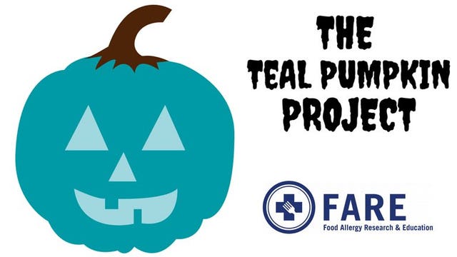 Make Halloween less scary for kids with allergies, join the Teal Pumpkin Project