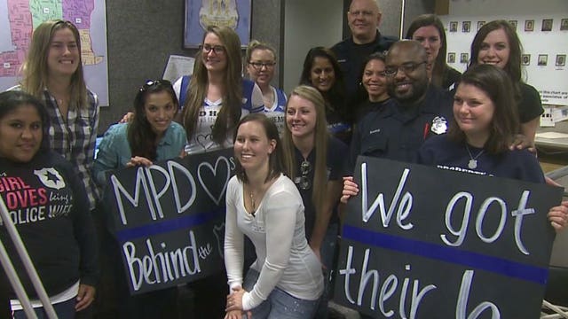 Milwaukee officers commended for service; treated on Thank a Police Officer Day