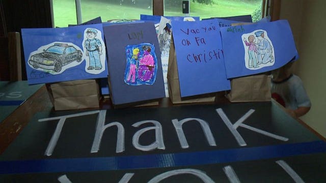 "The sky's the limit:" Gracious donor steps up to say 'thank you' to local police