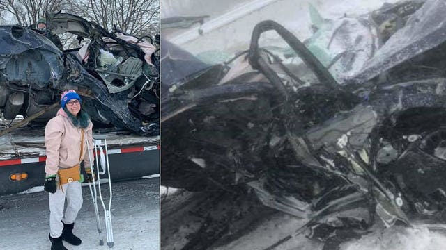 'A walking miracle:' Woman who survived deadly I-41 pileup thanks rescuers
