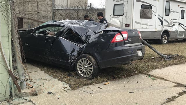 20-year-old woman injured in single-vehicle crash near 33rd & Cameron