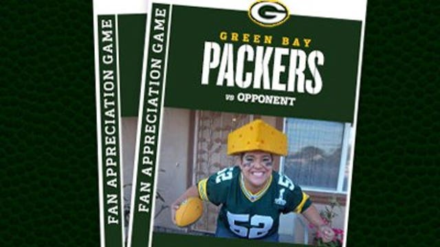 Get YOUR face on a Green Bay Packers' ticket!