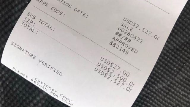Anonymous customer at Denver barbershop leaves $2,500 tip for stylist, $3,300 more for staff
