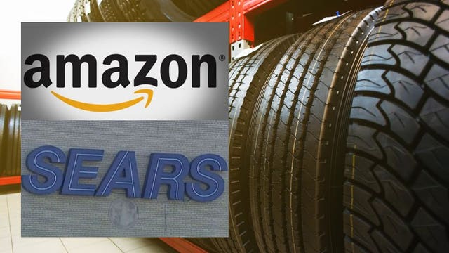 Buy tires on Amazon, install them at Sears