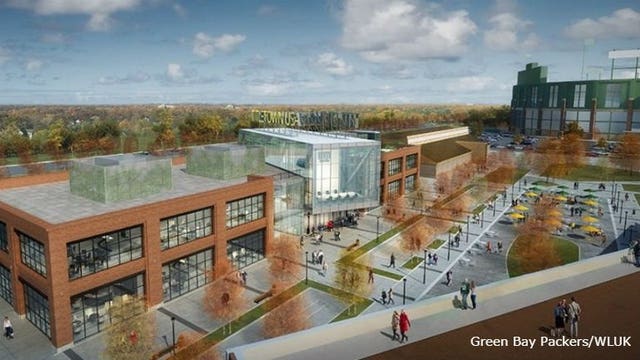 Green Bay Packers open part of Titletown District