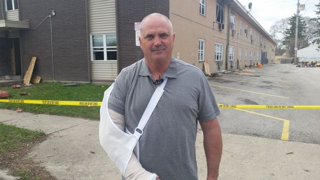 "Risk a lot to save a lot:" MFD lieutenant of 27 years recovering after falling 10 feet battling fire