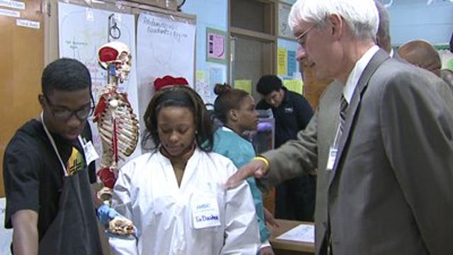 State Superintendent visits James Madison Academic Campus