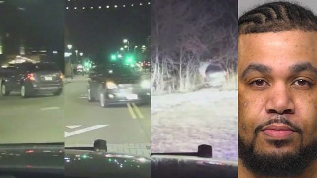 Wild police pursuit from River Hills to Wauwatosa ended with driver in Menomonee River