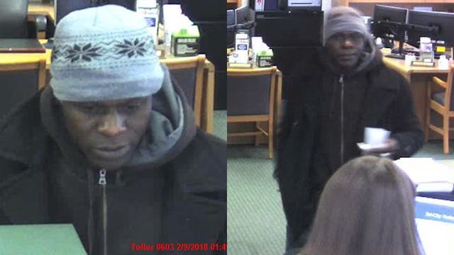 Call with tips: Suspect sought for robbing Tri City National Bank in Wauwatosa