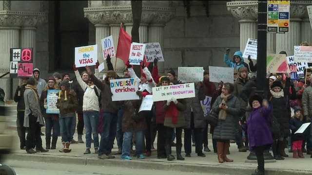 Coalition protecting Muslim, immigrant and refugee rights gather in Greenfield