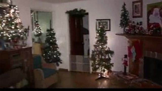 California woman decorates home with 103 Christmas trees!