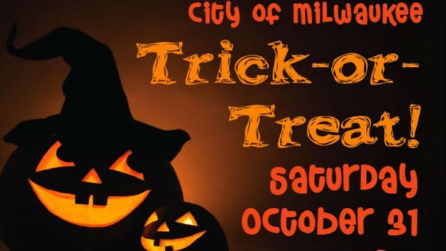 Trick or Treat in Milwaukee will occur on Halloween: Saturday, October 31st