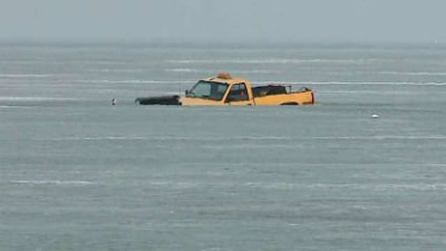 West Allis man is one of two whose truck went through ice Sunday