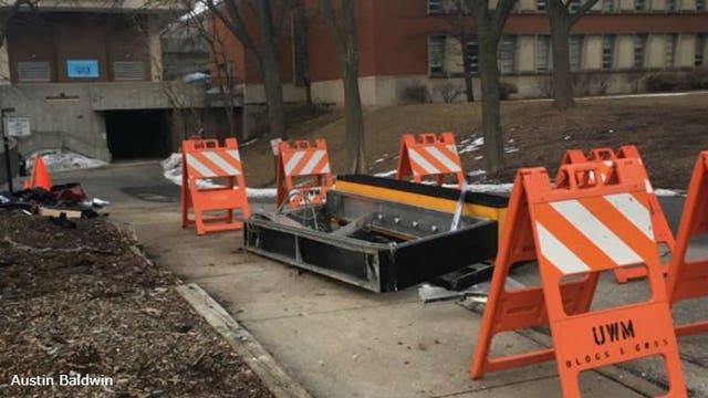 Police issue safety alert after vehicle crashes near UWM Student Union