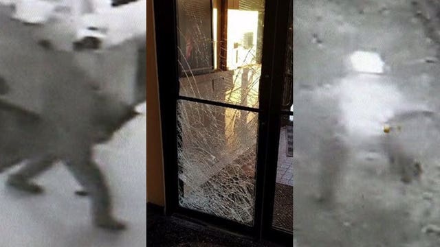 'People are desperate:' Hooded suspect breaks doors at coffee shop, steals cash register