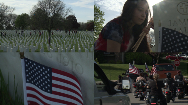 'Taken it upon ourselves:' WI Truck Takeover Enthusiasts place 5K flags at Wood National Cemetery