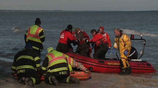 Coast Guard rescues stranded boaters off the Sheboygan County shore