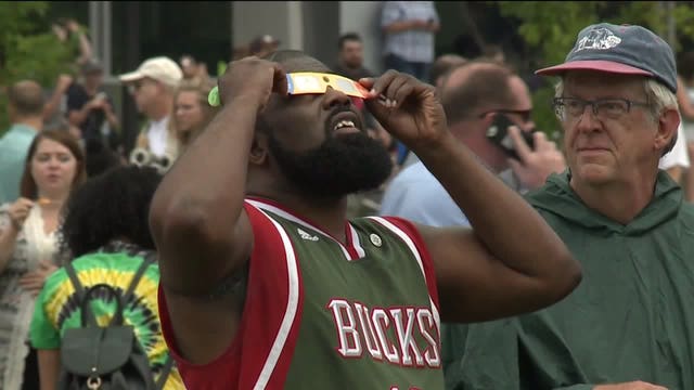 "I'm thrilled to be here:" UWM hosts NASA-sanctioned eclipse viewing party