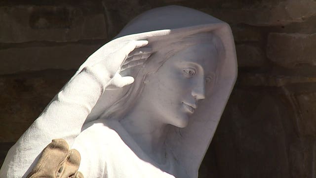 'She's exquisite:' Statue of Virgin Mary from northern Italy installed at MU