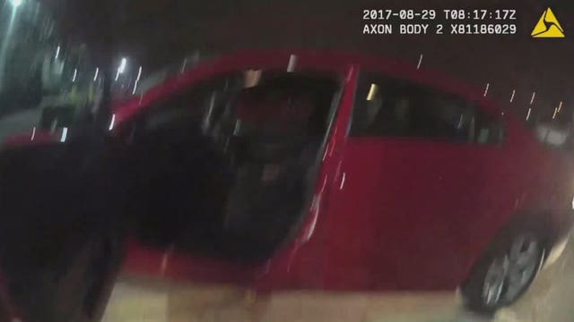 'What are you doing?' Suspect bails from vehicle during police chase, leaves ID behind