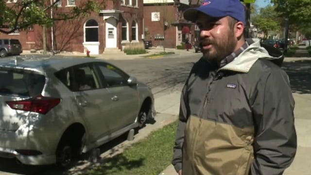 "Pretty crazy:" Days after moving to Riverwest, man finds his brand new vehicle sitting on bricks