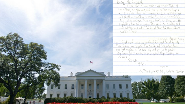 Little girl advises President Obama to start wearing tie-dye, president responds