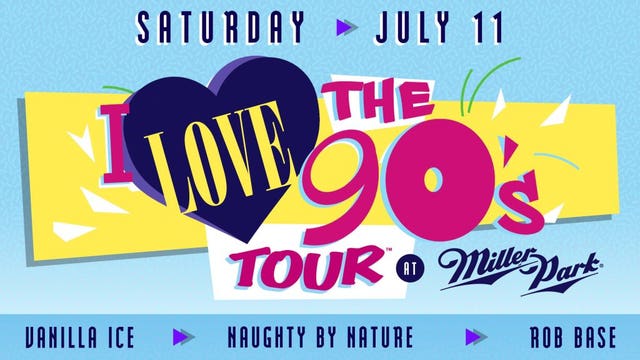 Vanilla Ice, Naughty By Nature, Rob Base to perform at Miller Park on July 11