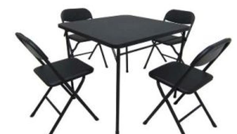 Walmart recalls card table chair sets following finger injuries