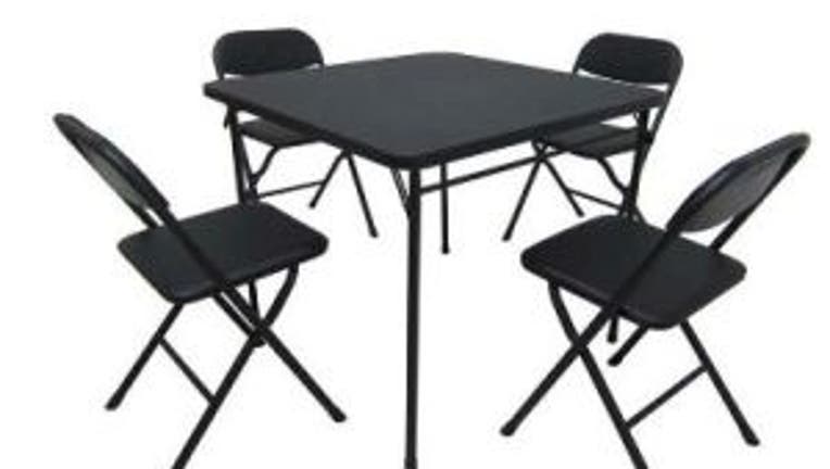 Mainstays five-piece card table and chair set