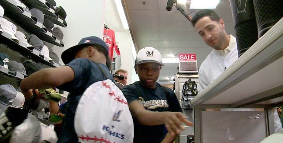 I was amazed:' 5 lucky kids get $500 Kohl's shopping spree alongside Ryan  Braun