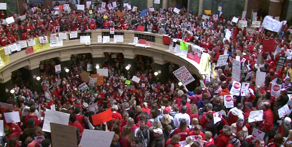Unions' Wisconsin collective bargaining suit seeks to reverse restrictions