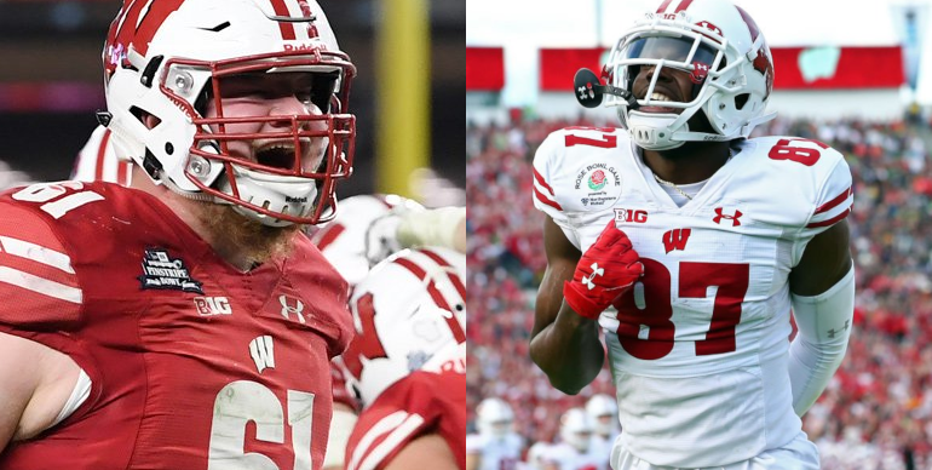 Cowboys draft Wisconsin offensive lineman Tyler Biadasz; Lions select Badgers' Quintez Cephus