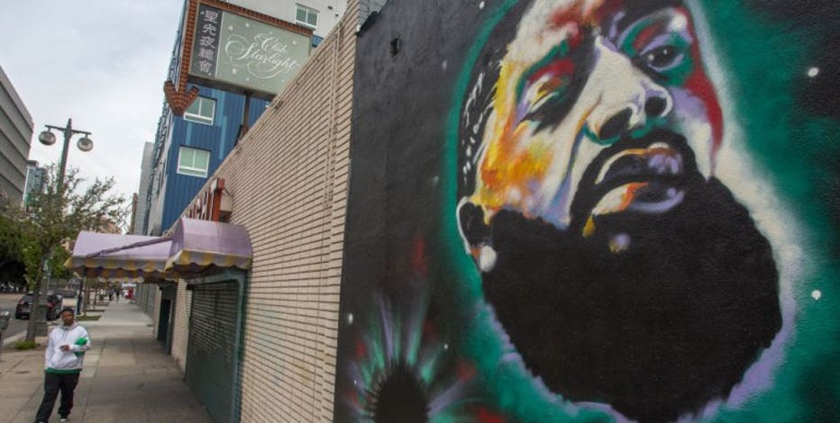 Street art of Nipsey Hussle in LA breathes life into legacy