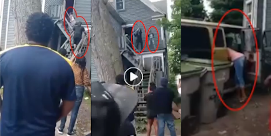 Police share video of 'multiple suspects' wanted for removing property from home near 40th and Lloyd