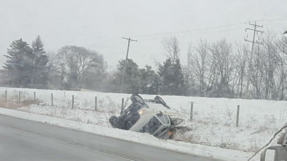 Rollover crash in Racine Co.