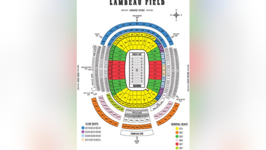 ticket prices for lambeau field