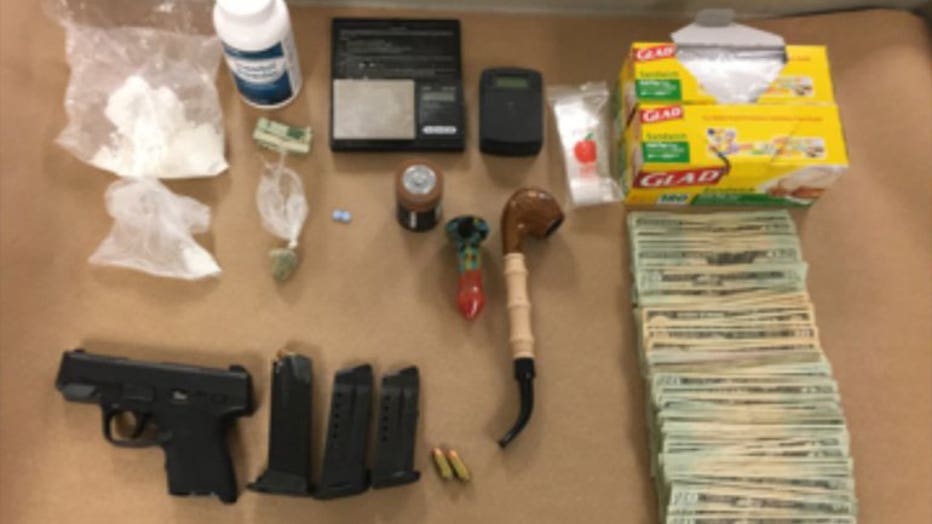 Drugs confiscated from home at 1200 N. Memorial Dr., Racine