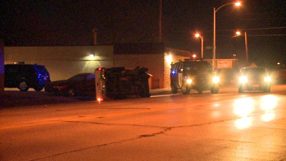 Milwaukee police investigate crash near Hawley and Adler