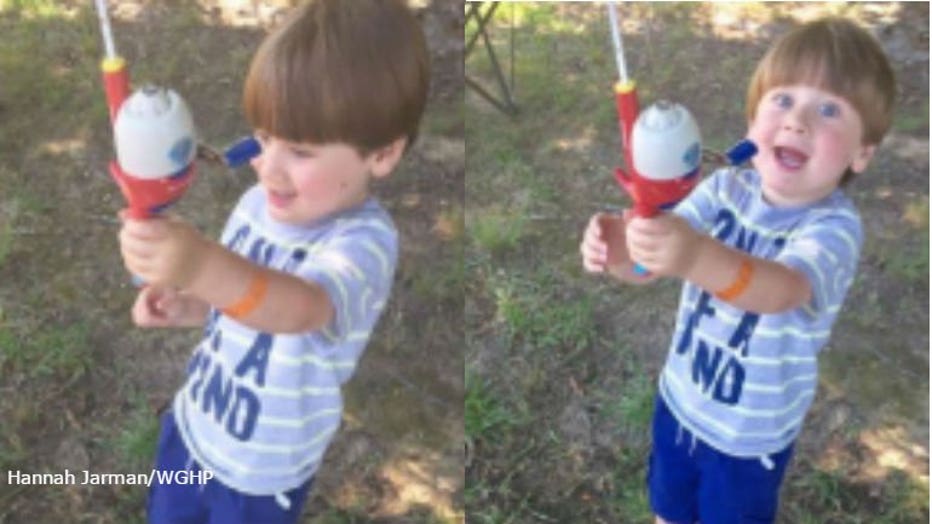 3-year-old catches 1st bass with $5 Walmart fishing pole (PHOTO: Hannah Jarman - WGHP)