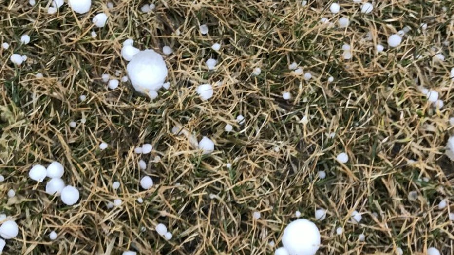 Severe weather rolls through SE Wisconsin, dropping up to quartersized