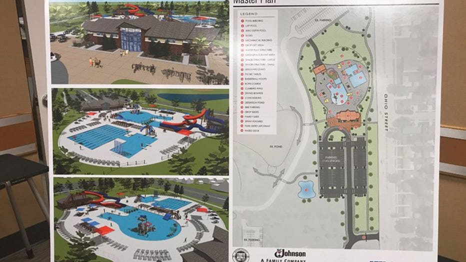 Proposed aquatic center in Racine's Pritchard Park