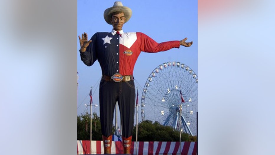 Big Tex before fire (Courtesy AP)