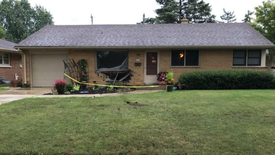 Vehicle crashes into home near 72nd and Cleveland in West Allis