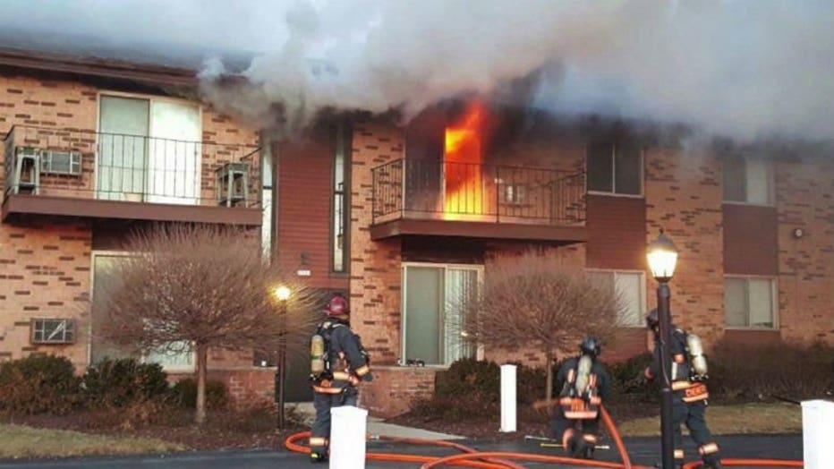 Apartment fire in Greenfield