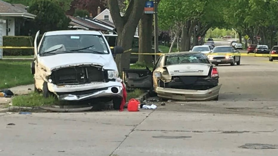 Crash near 70th and Carmen