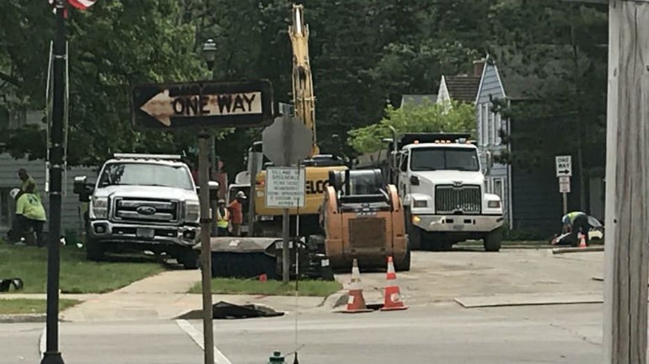 Gas leak near Crocus and Broad in Greendale