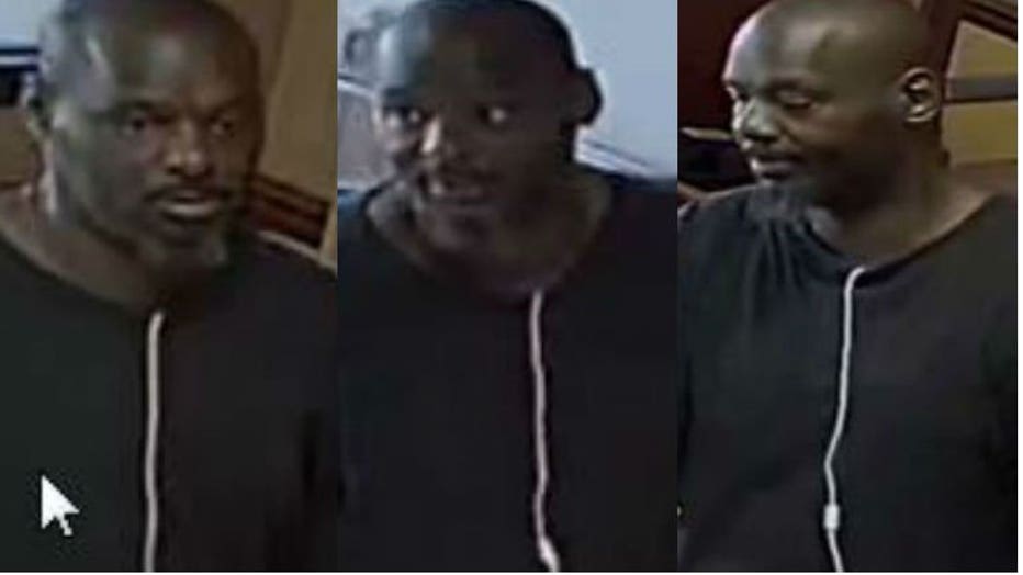 New photos of strong armed robbery suspect -- 2 incidents on July 18